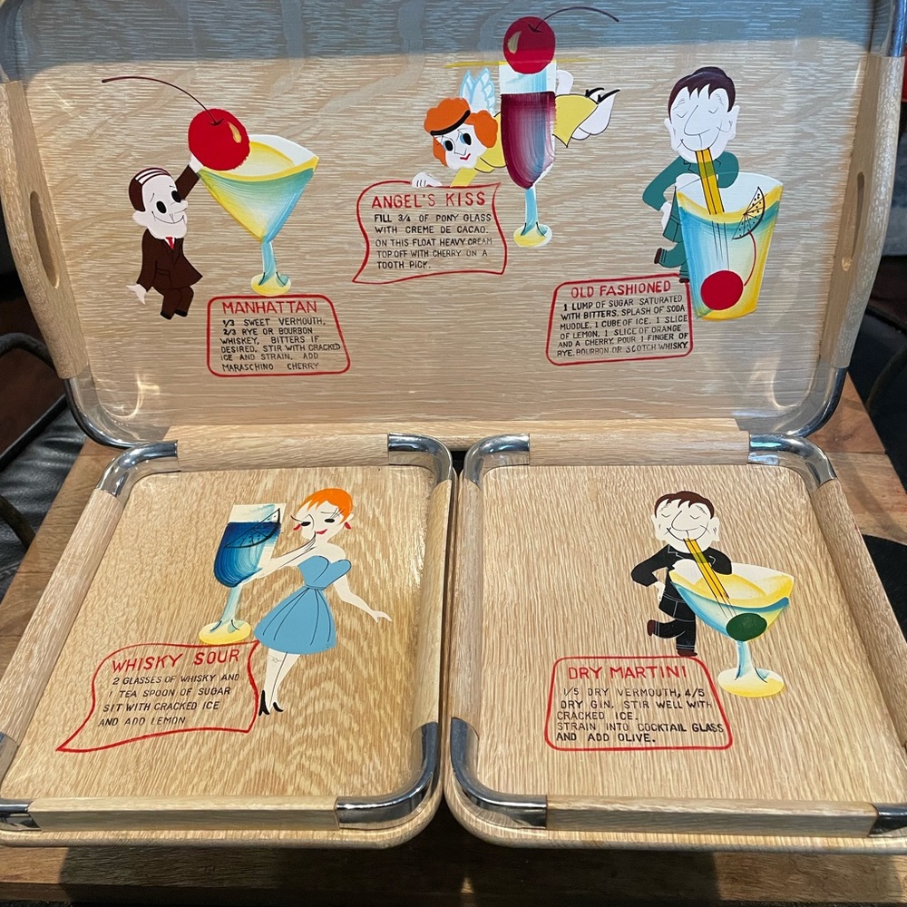Vintage Bar Trays - Picture 7 of 8